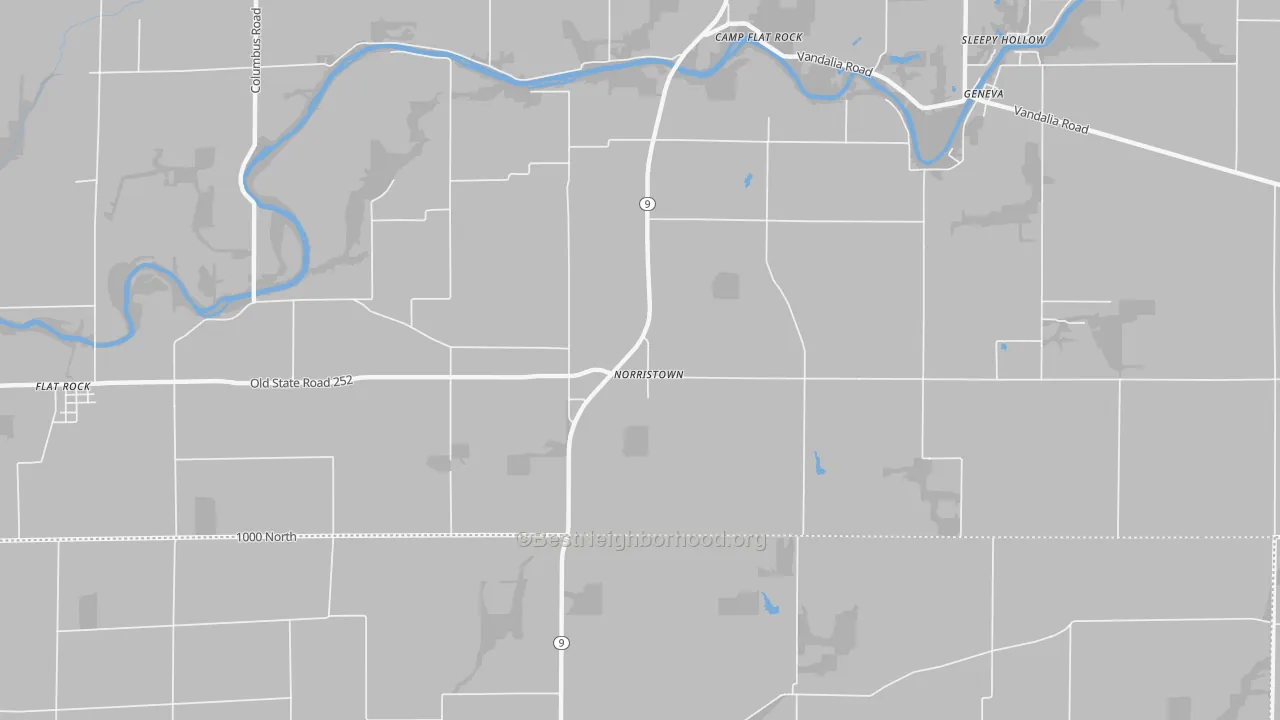 Transit Grade map of Norristown, IN