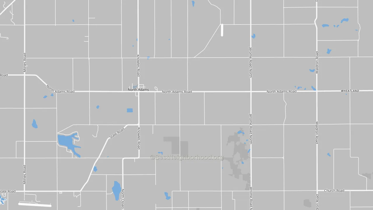 Transit Grade map of North Adams, MI
