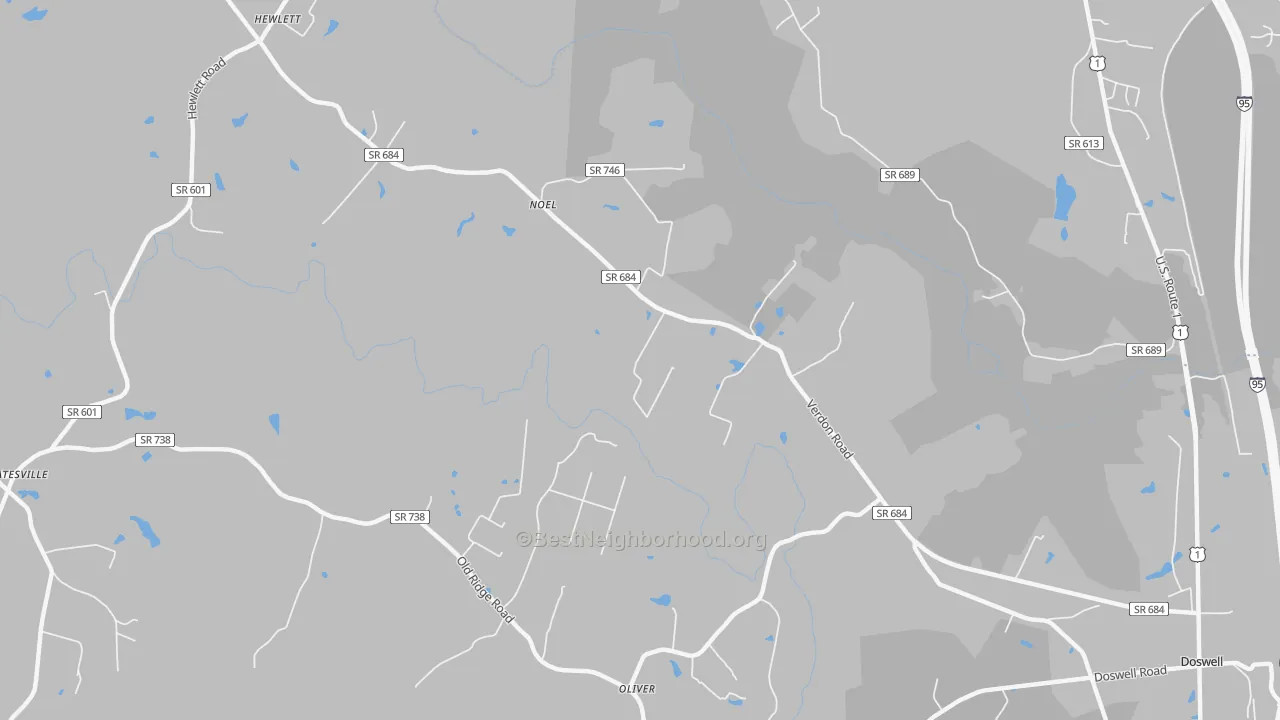 Transit Grade map of North Anna, VA