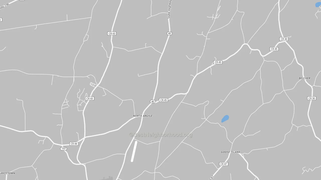 Transit Grade map of North Argyle, NY