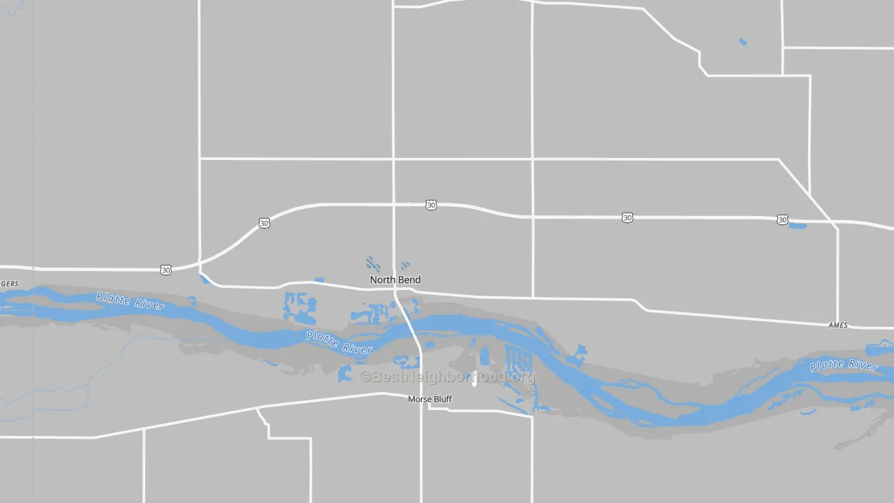 Transit Grade map of North Bend, NE