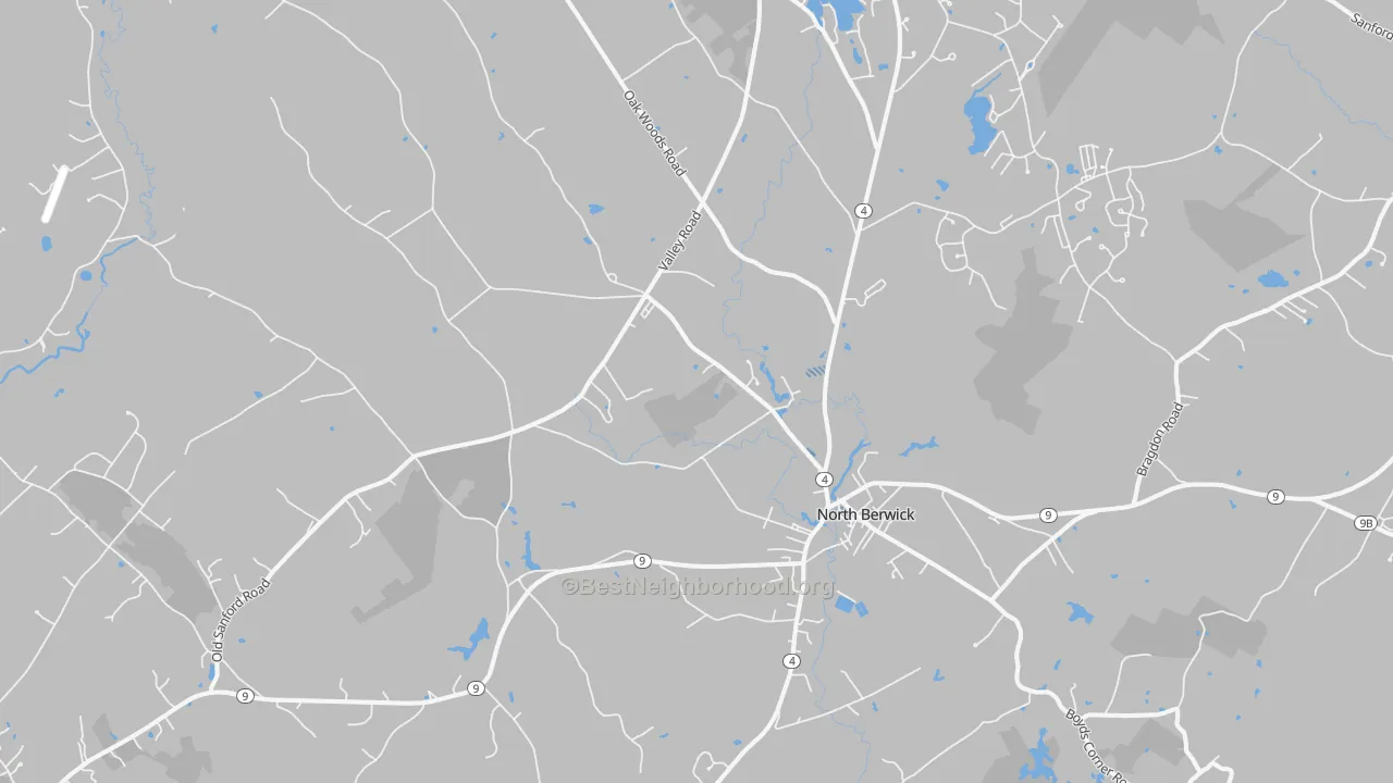 Transit Grade map of North Berwick, ME