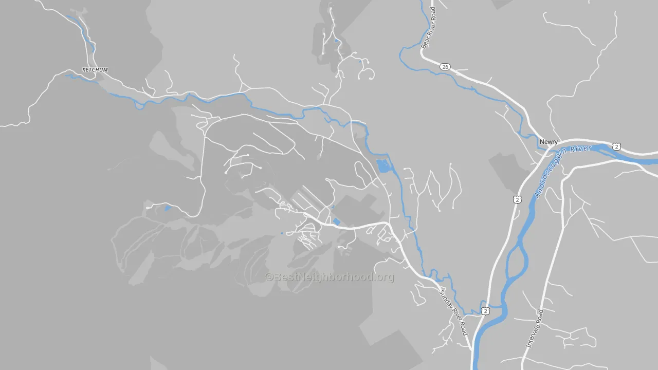 Transit Grade map of North Bethel, ME
