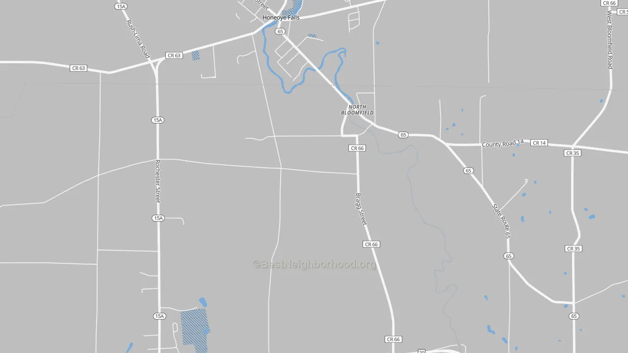 Transit Grade map of North Bloomfield, NY