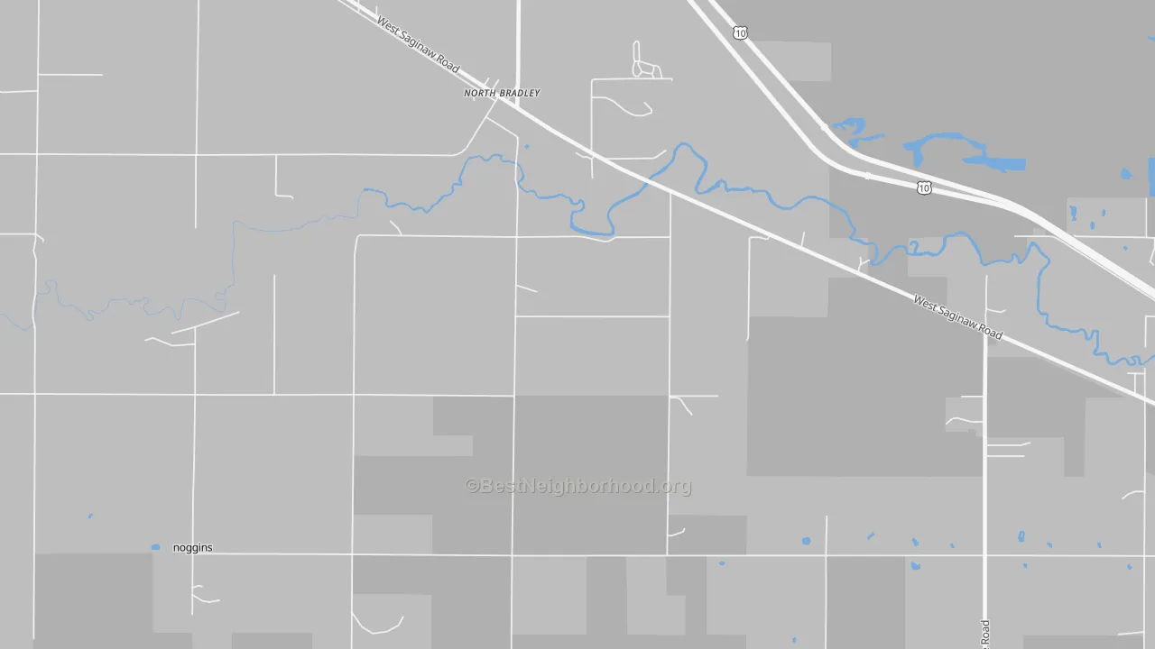 Transit Grade map of North Bradley, MI