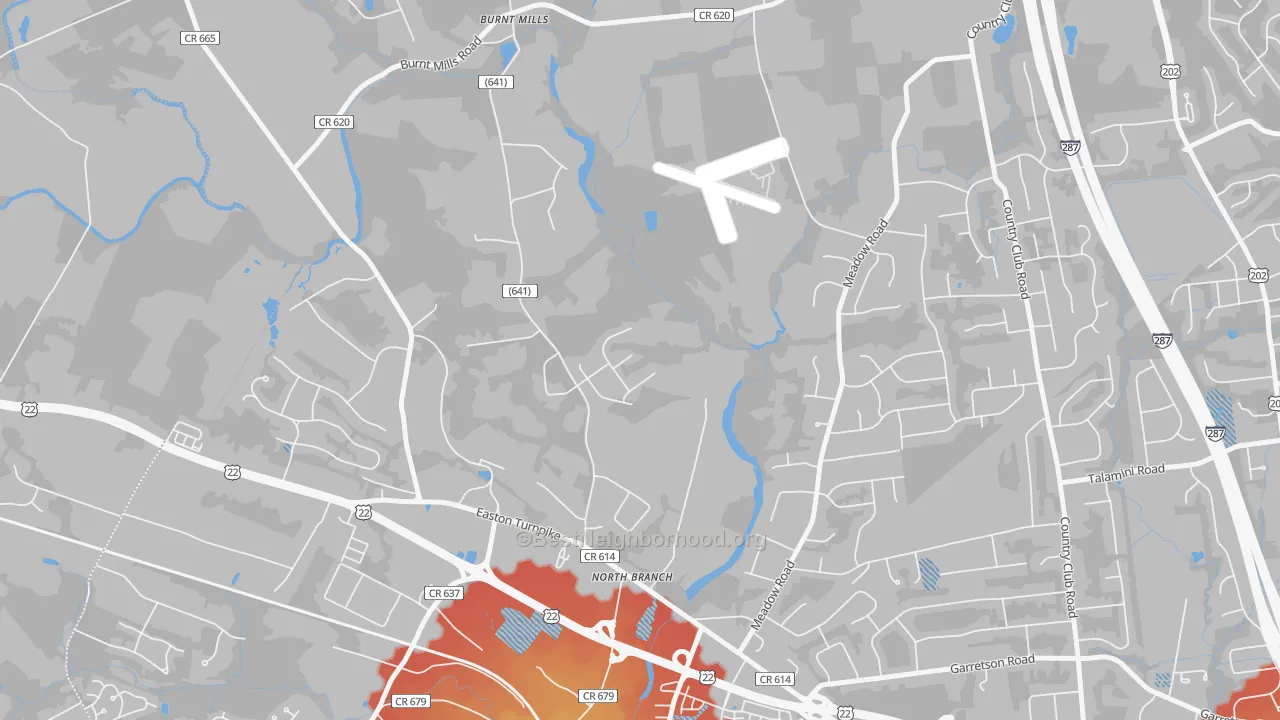 Transit Grade map of North Branch Depot, NJ