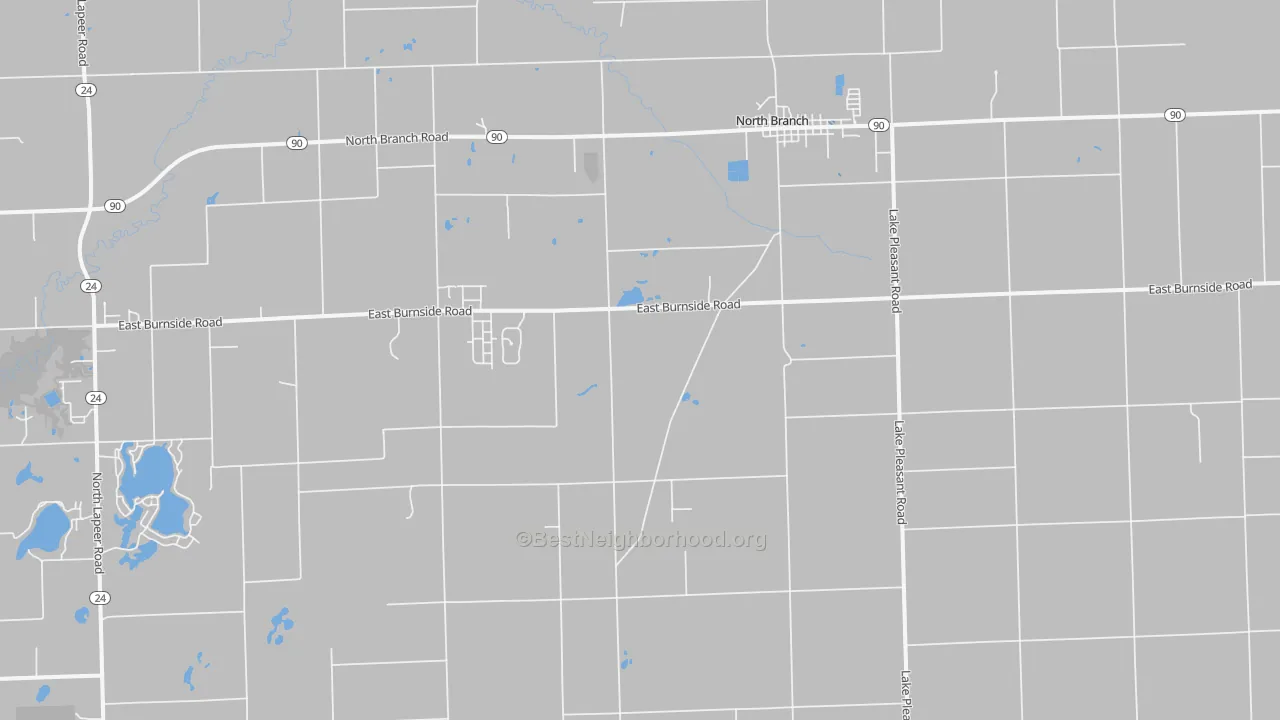 Transit Grade map of North Branch, MI