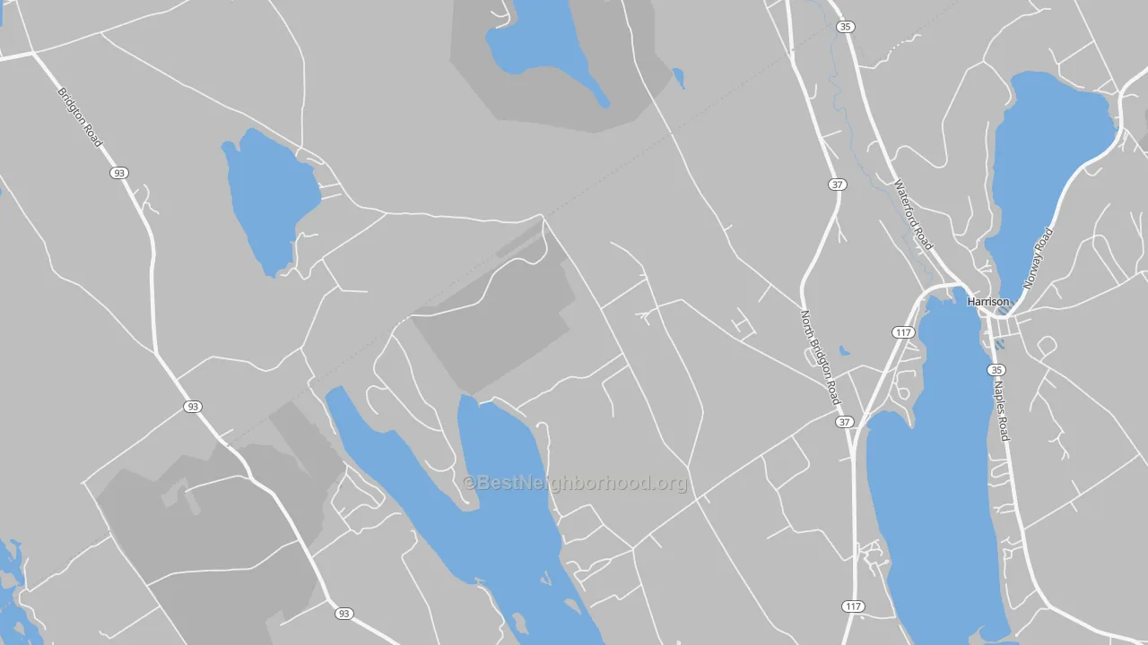 Transit Grade map of North Bridgton, ME