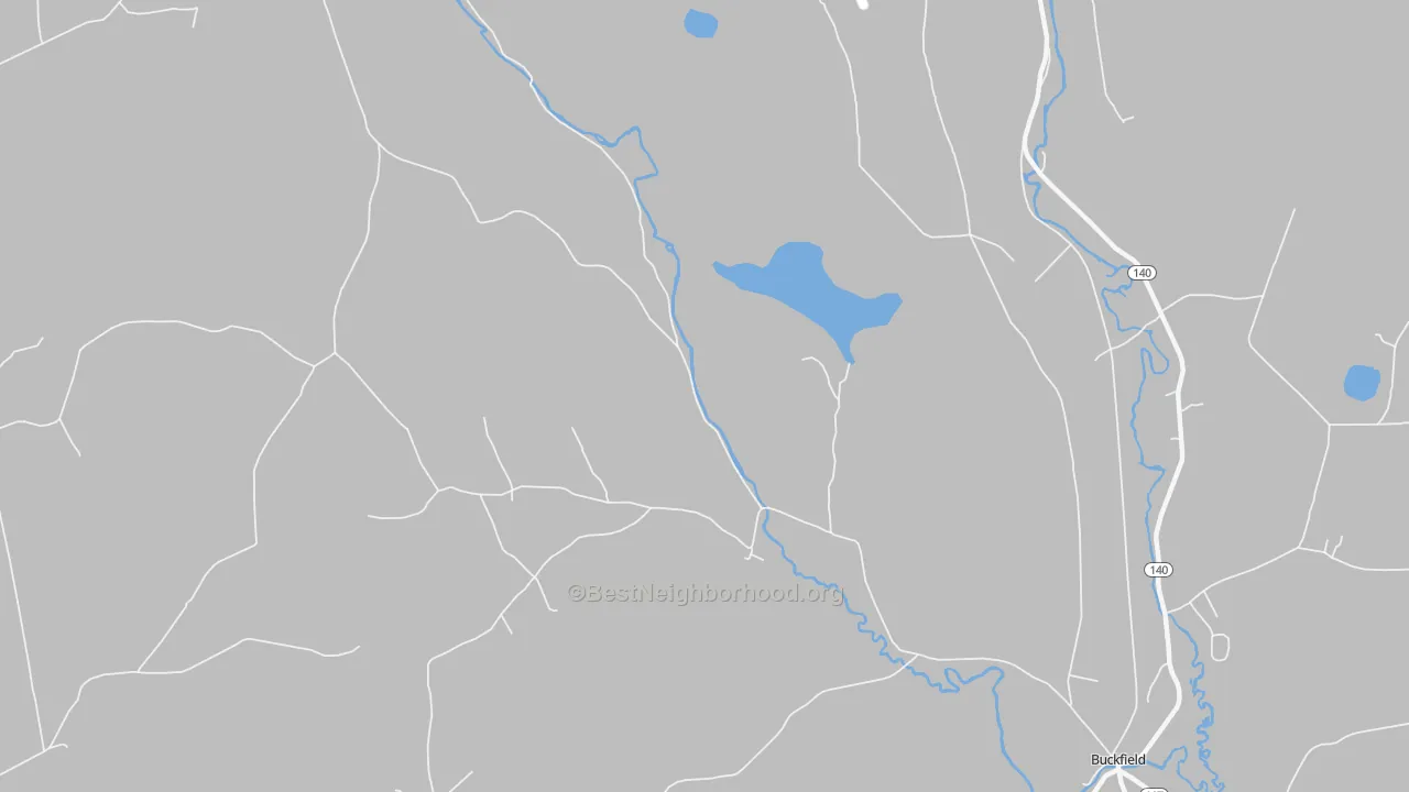 Transit Grade map of North Buckfield, ME