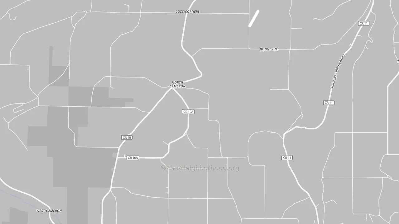 Transit Grade map of North Cameron, NY