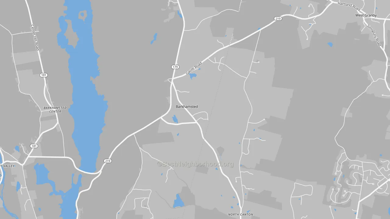 Transit Grade map of North Canton, CT