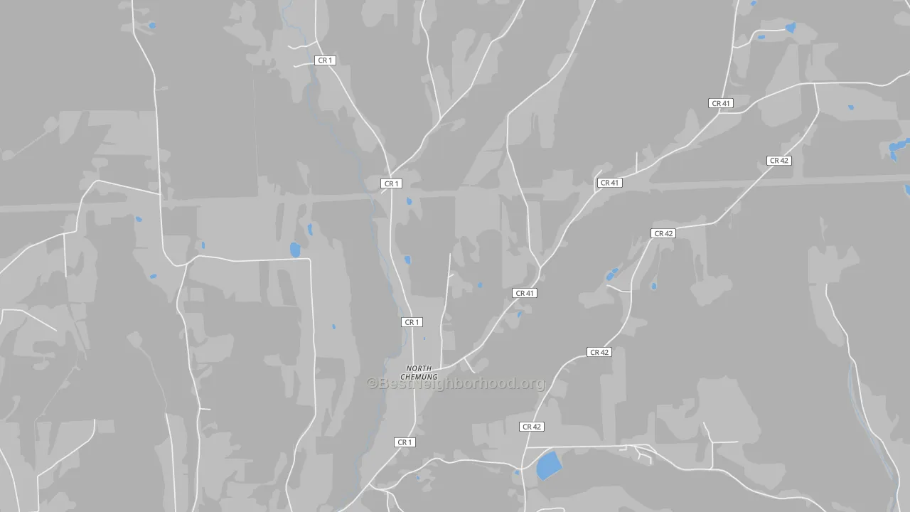 Transit Grade map of North Chemung, NY