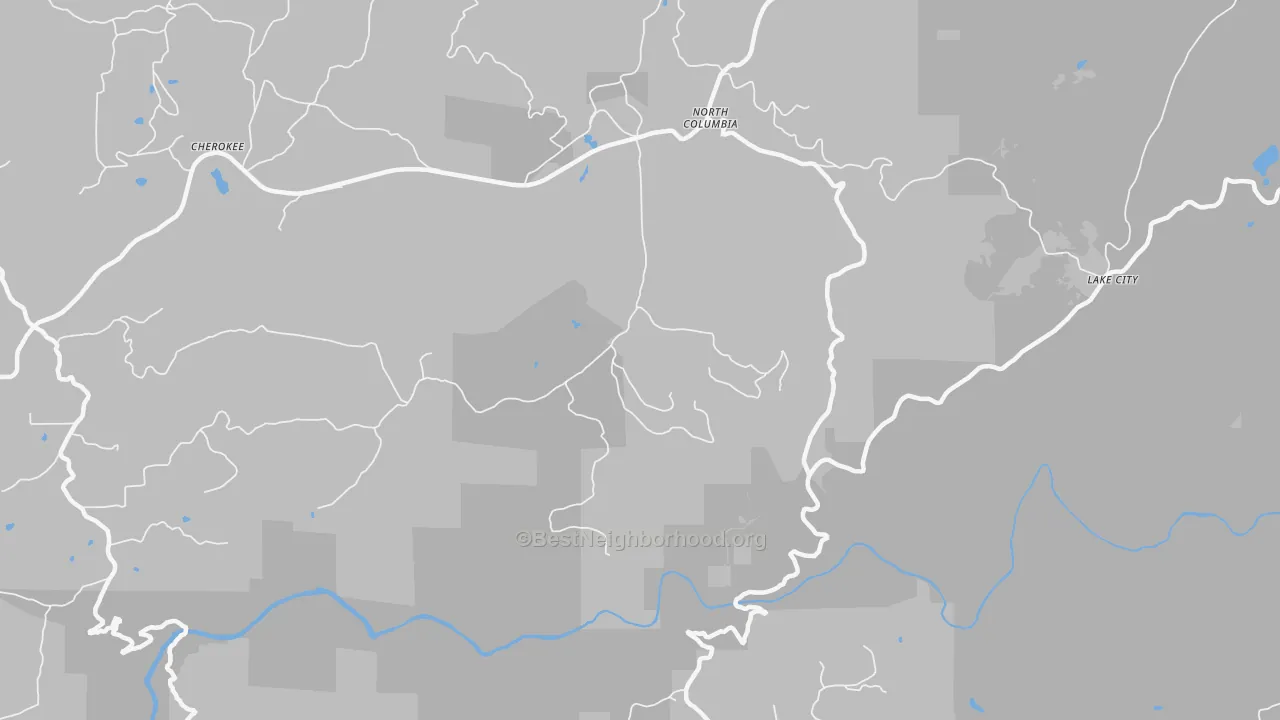 Transit Grade map of North Columbia, CA