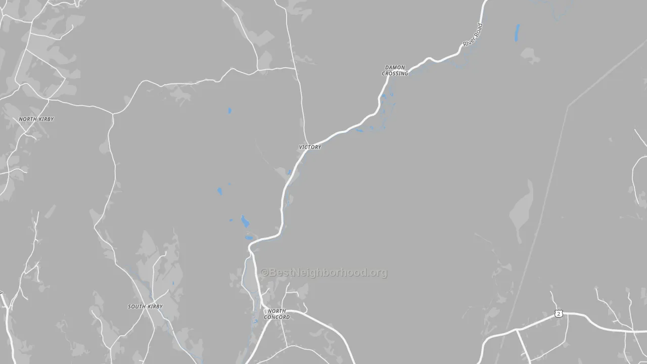 Transit Grade map of North Concord, VT