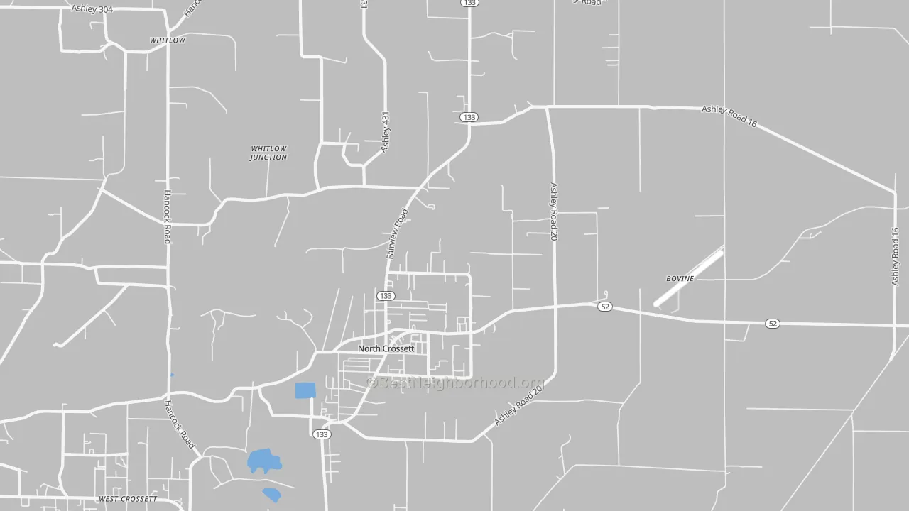 Transit Grade map of North Crossett, AR