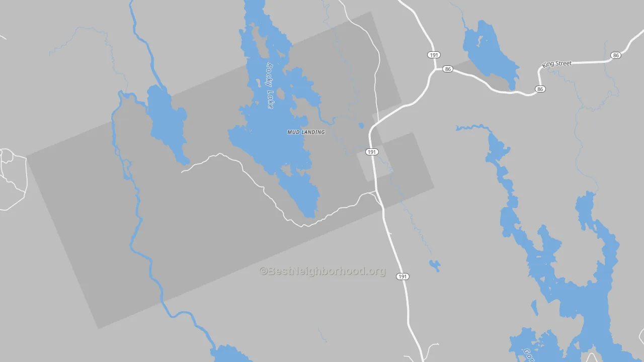 Transit Grade map of North Cutler, ME