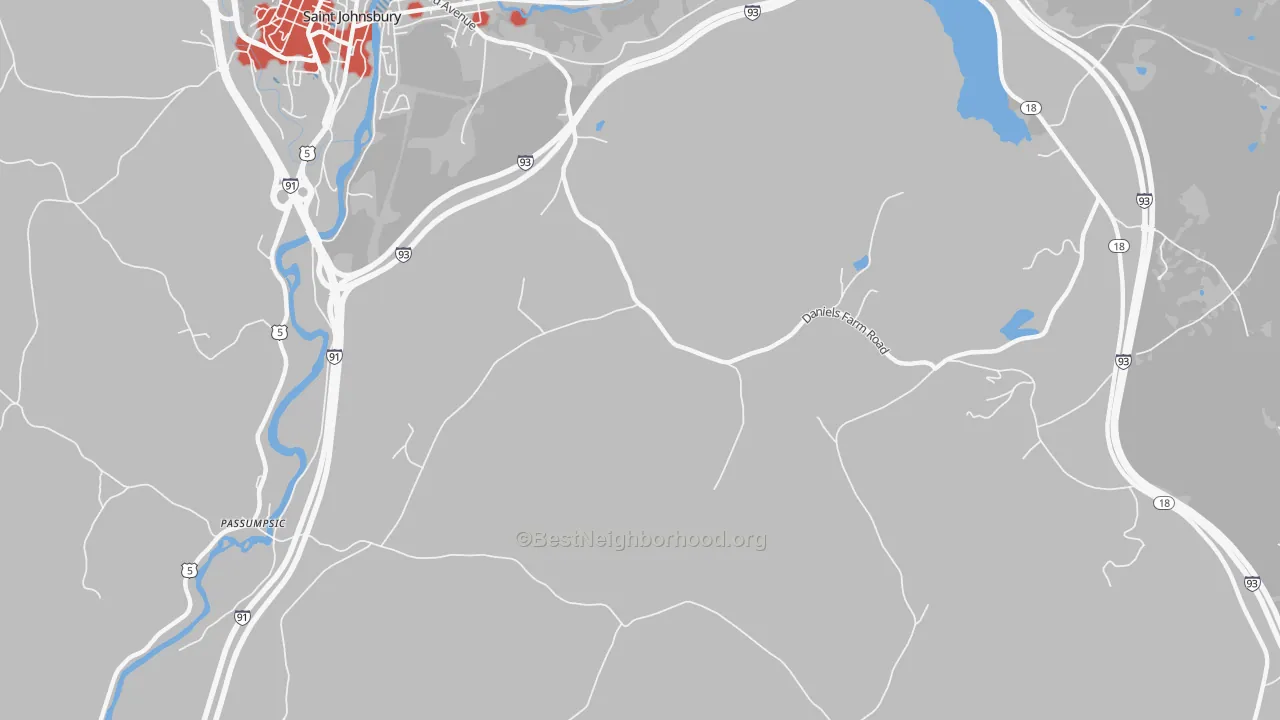 Transit Grade map of North Danville, VT