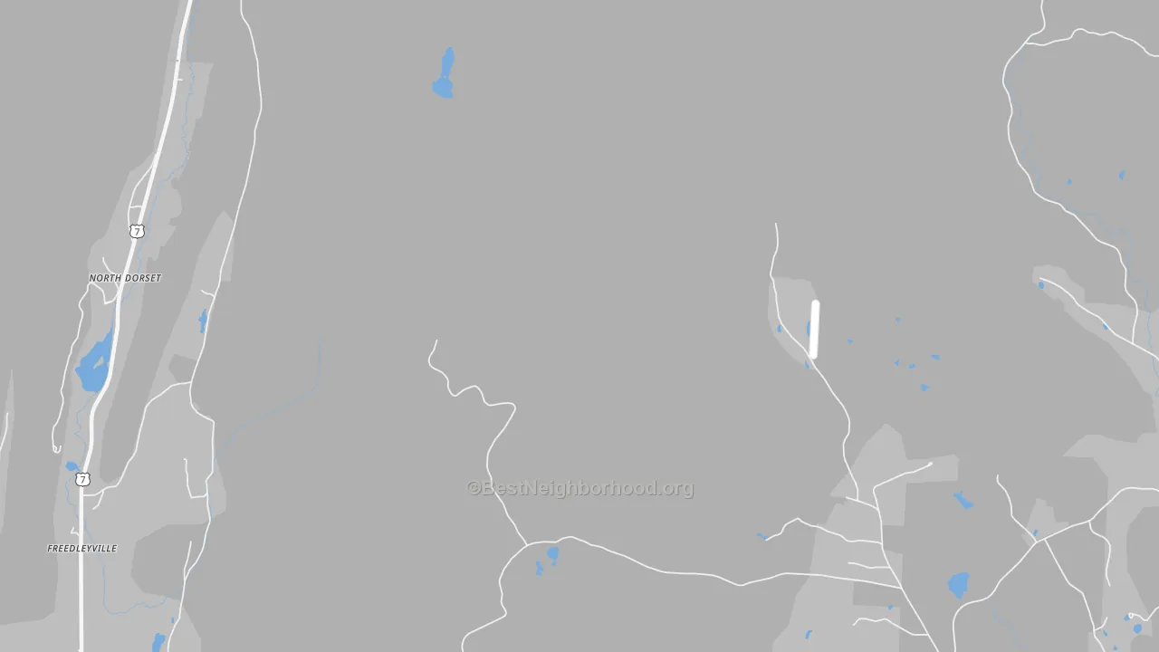 Transit Grade map of North Dorset, VT