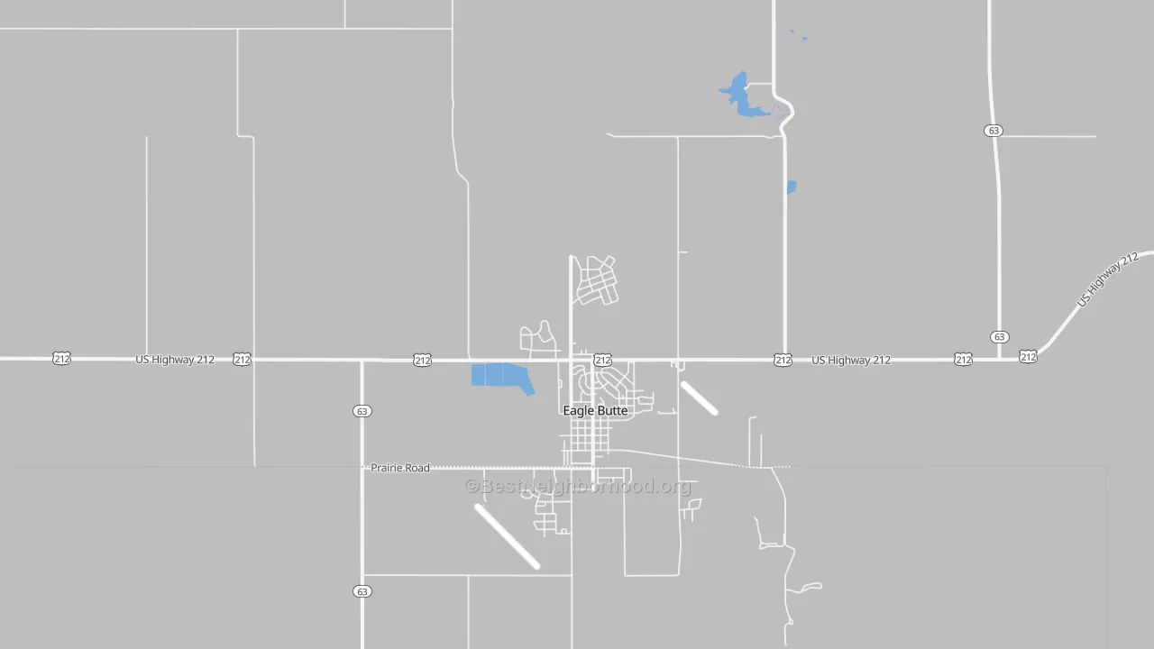 Transit Grade map of North Eagle Butte, SD