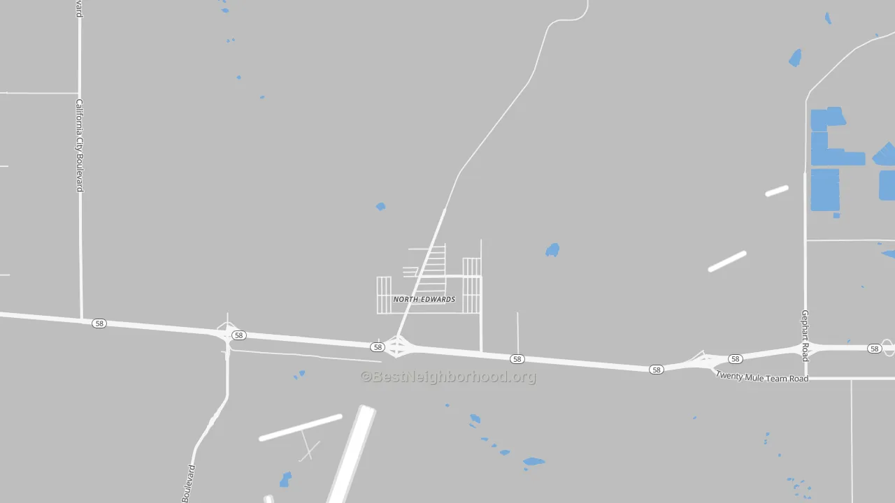 Transit Grade map of North Edwards, CA