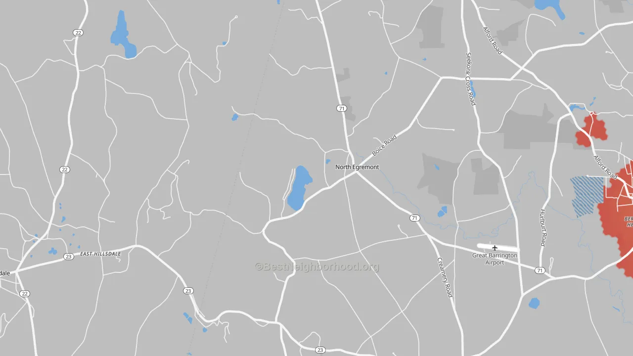 Transit Grade map of North Egremont, MA