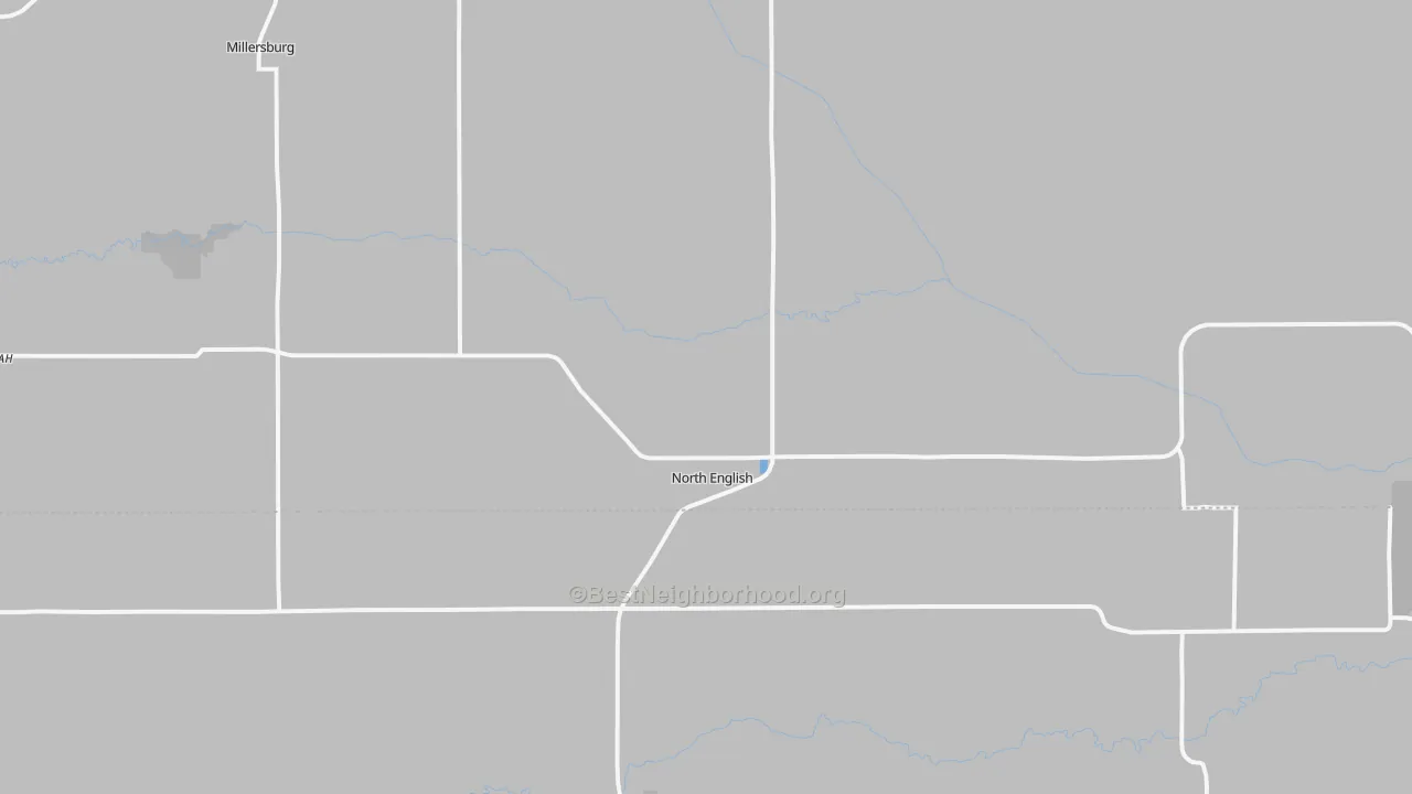 Transit Grade map of North English, IA