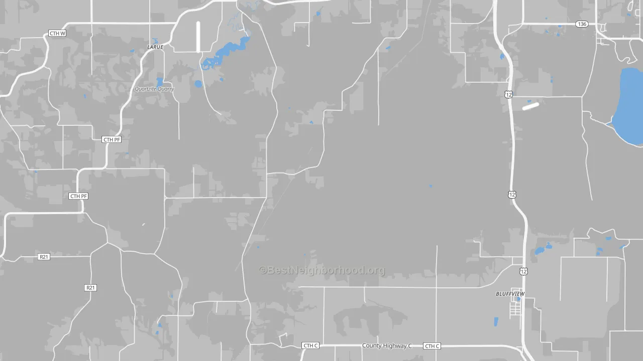 Transit Grade map of North Freedom, WI