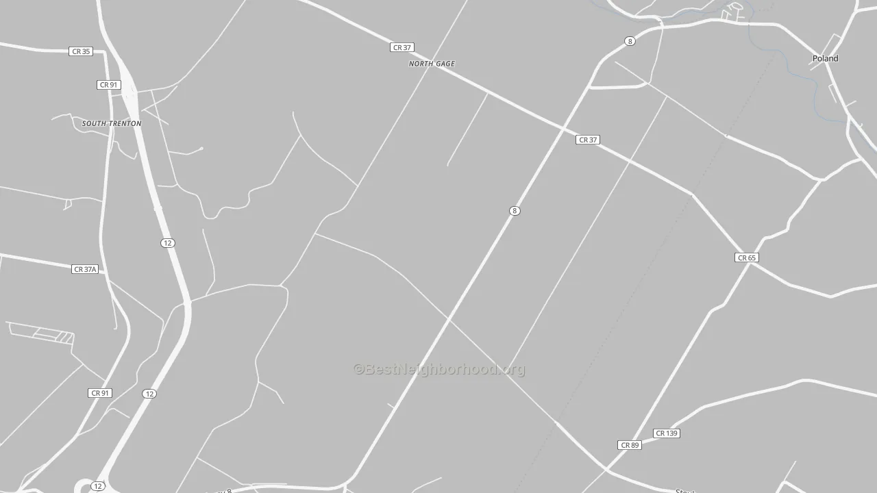 Transit Grade map of North Gage, NY