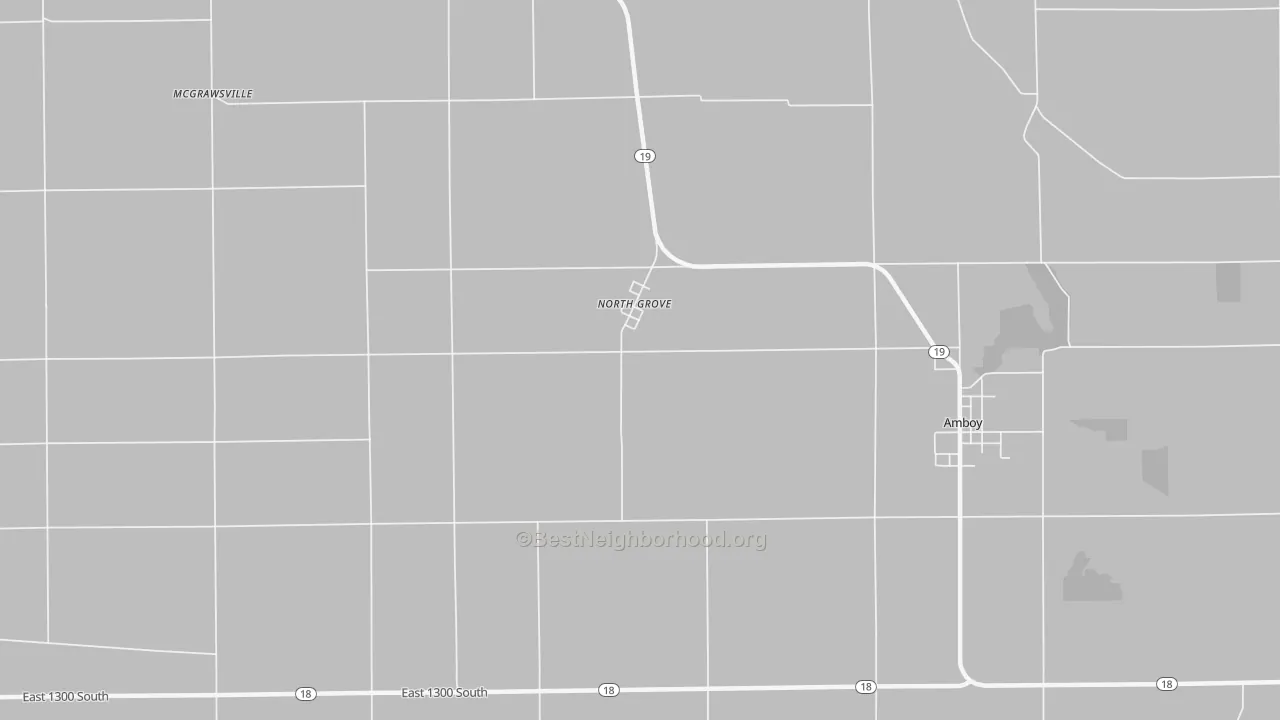 Transit Grade map of North Grove, IN