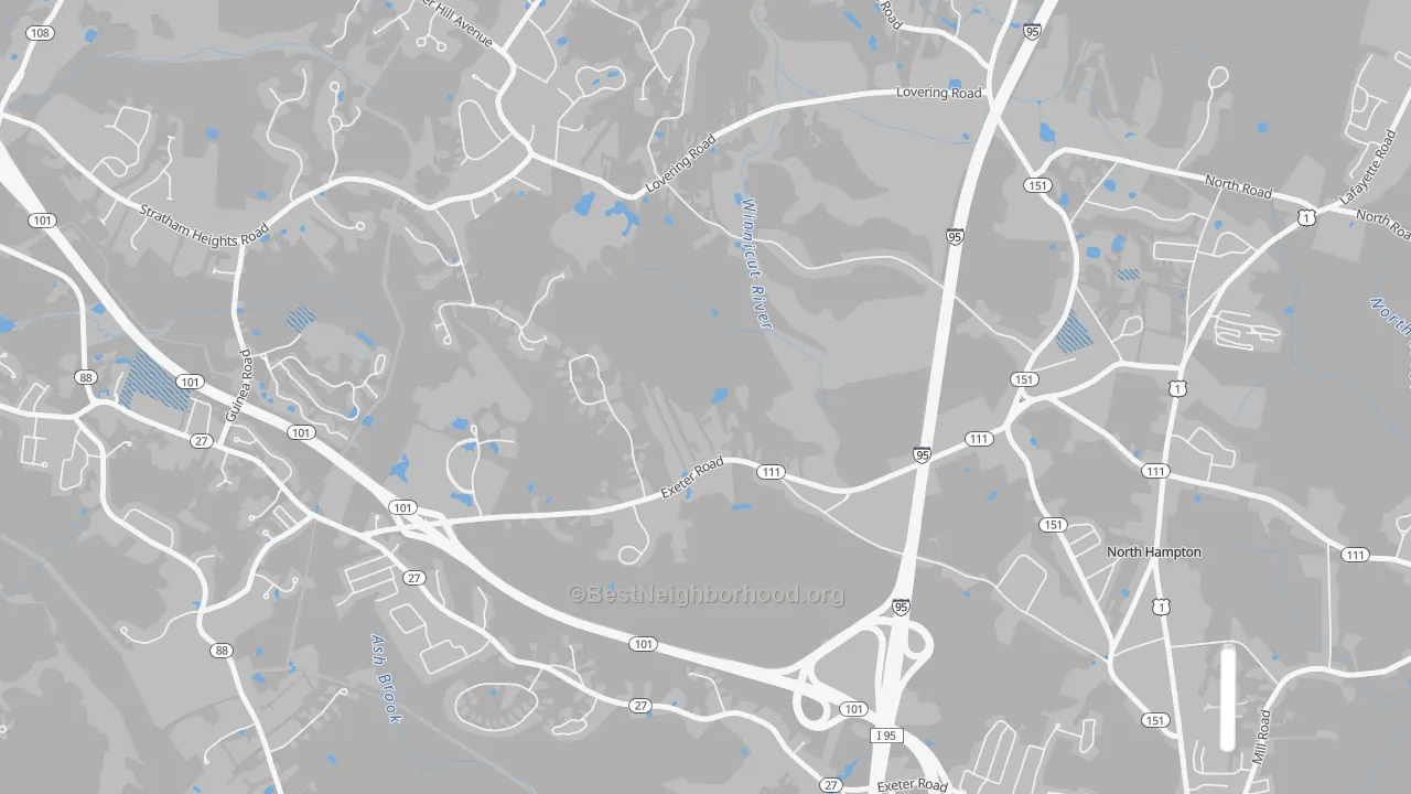 Transit Grade map of North Hampton Center, NH