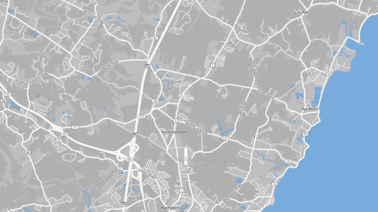 Transit Grade map of North Hampton, NH
