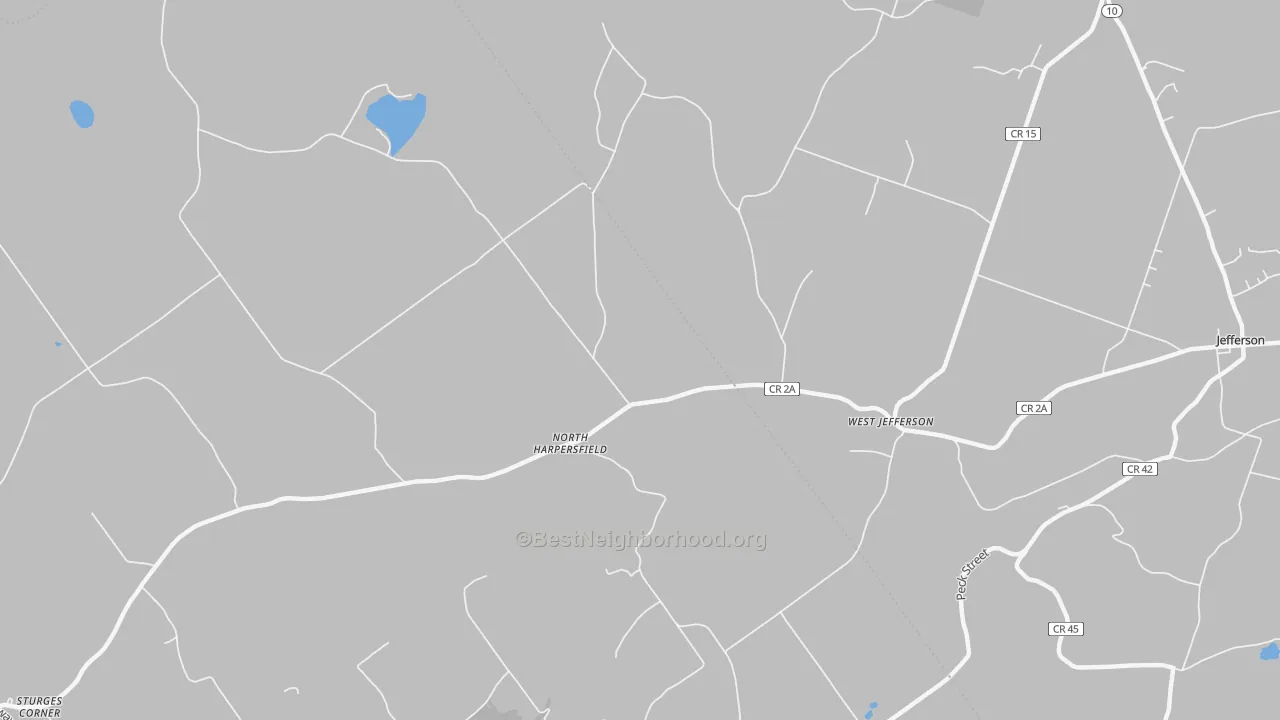Transit Grade map of North Harpersfield, NY