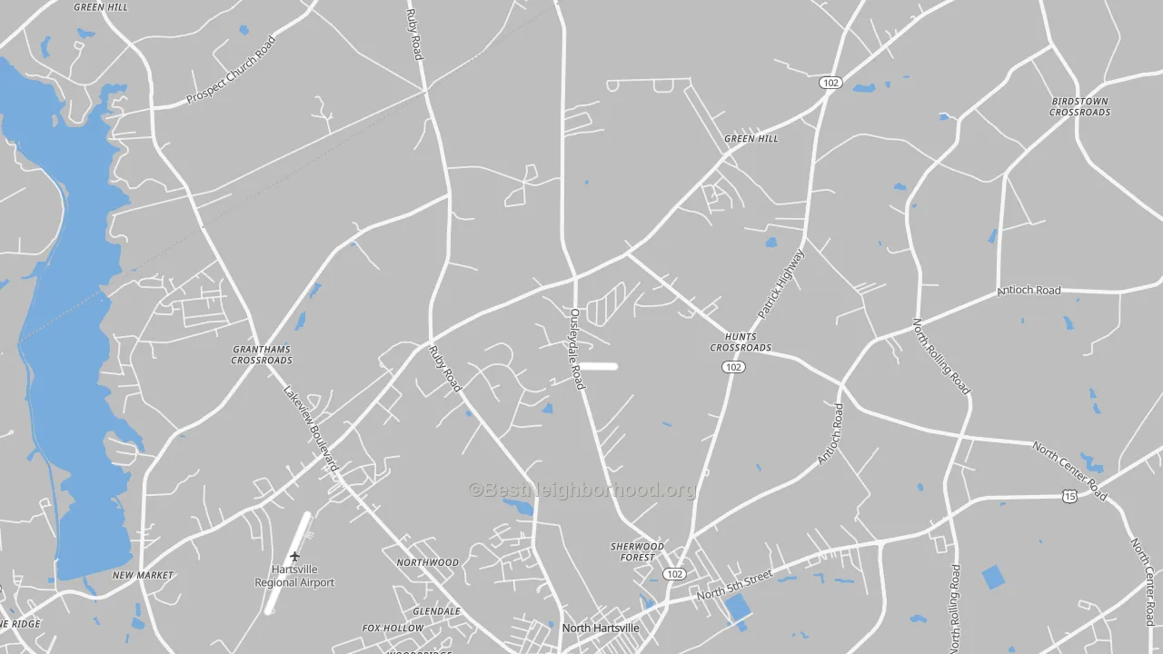 Transit Grade map of North Hartsville, SC