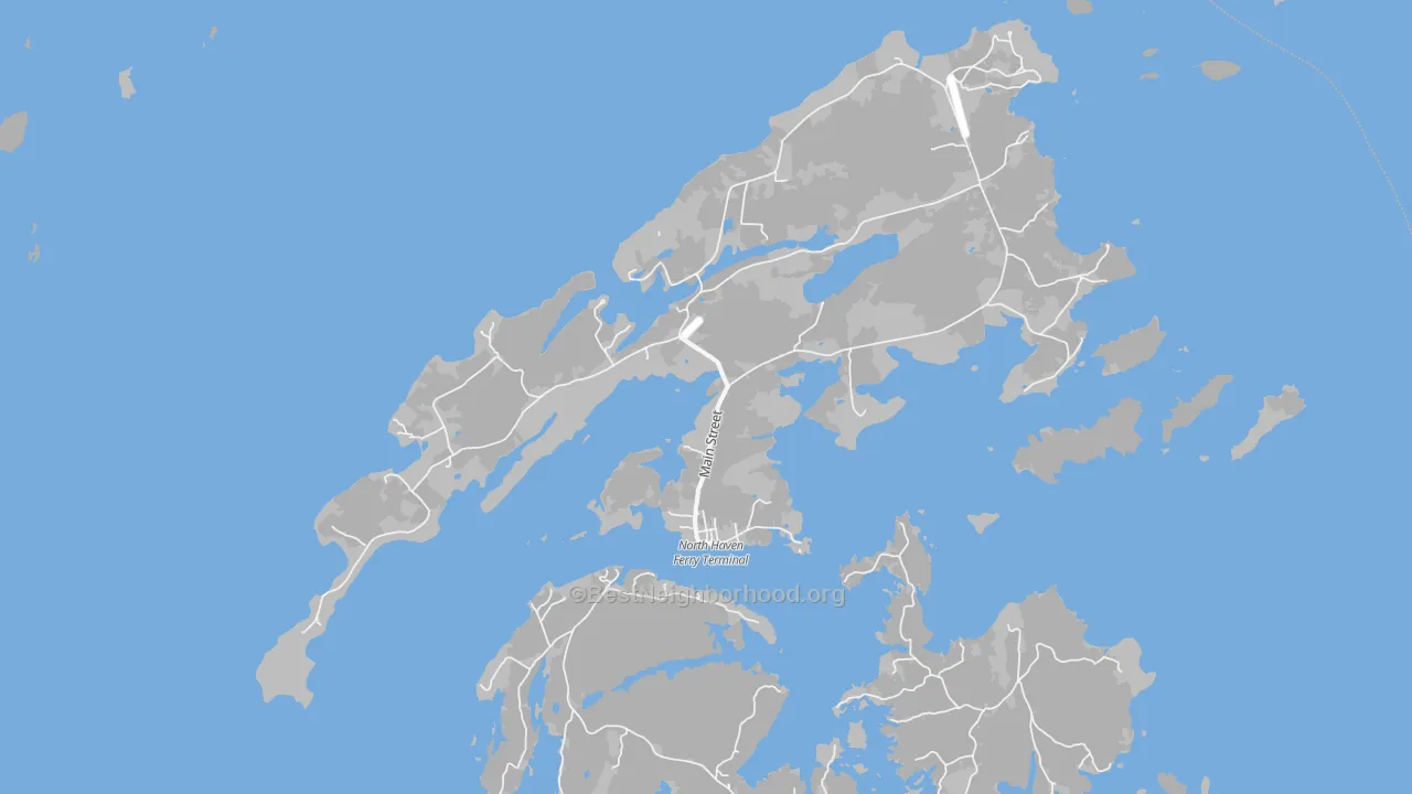 Transit Grade map of North Haven, ME