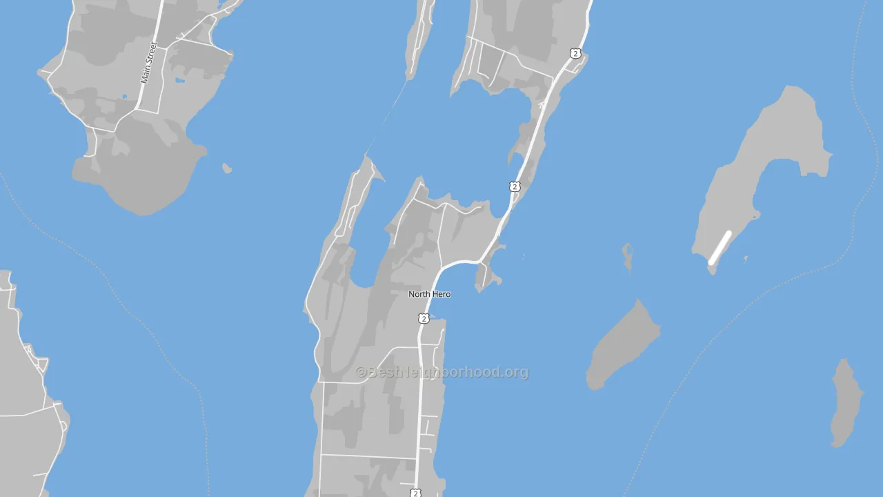 Transit Grade map of North Hero, VT