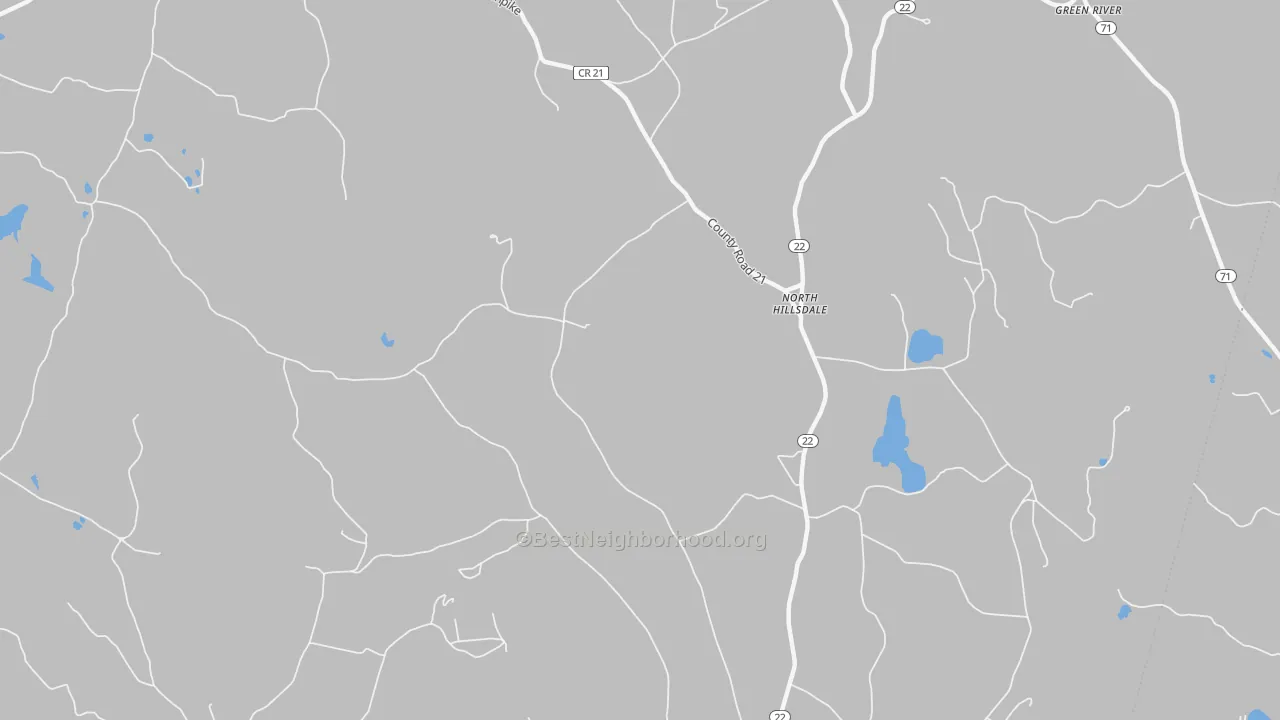 Transit Grade map of North Hillsdale, NY