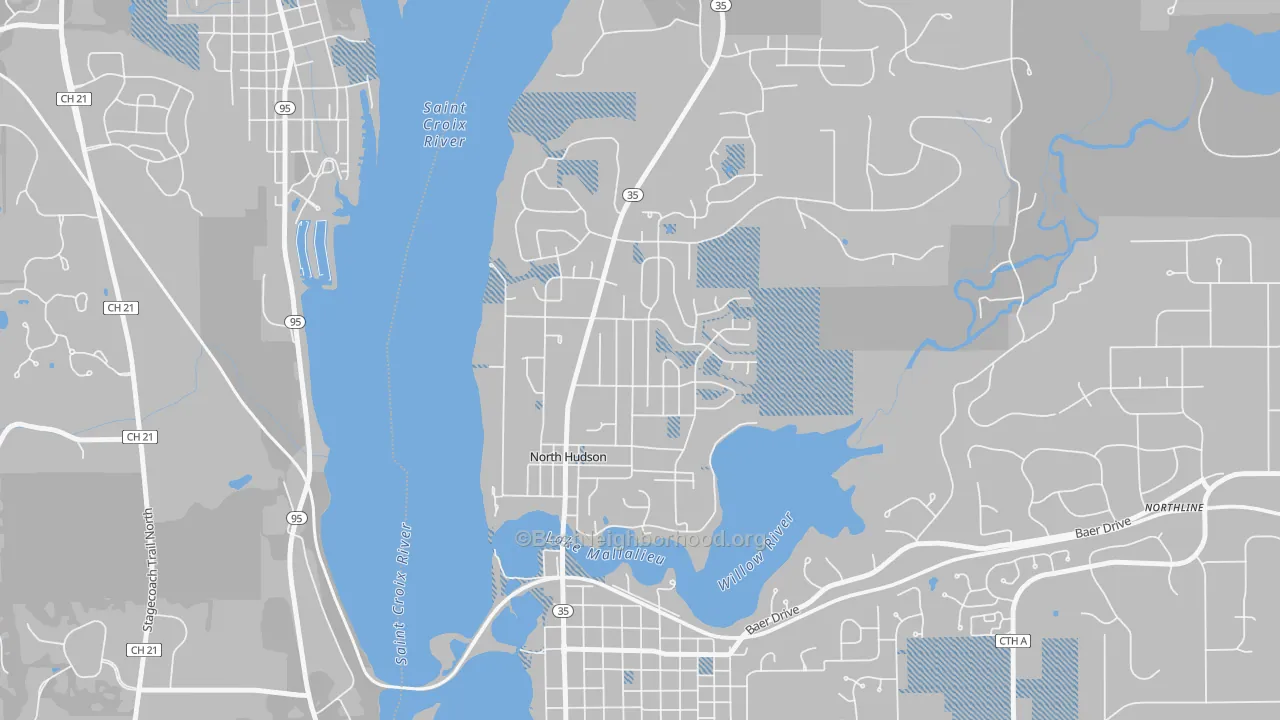 Transit Grade map of North Hudson, WI