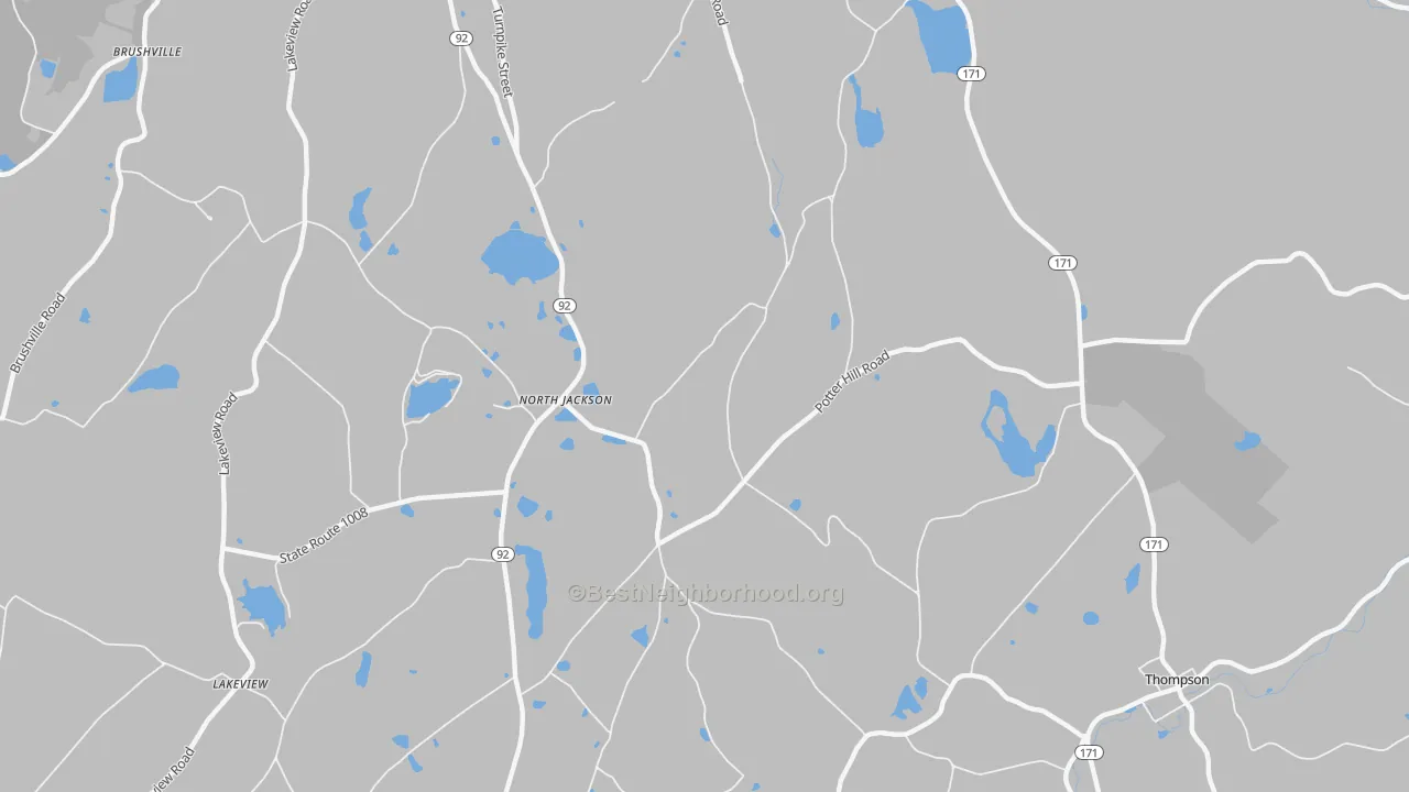 Transit Grade map of North Jackson, PA
