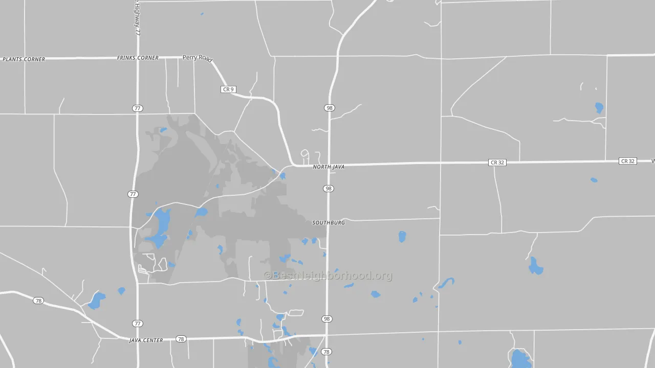 Transit Grade map of North Java, NY