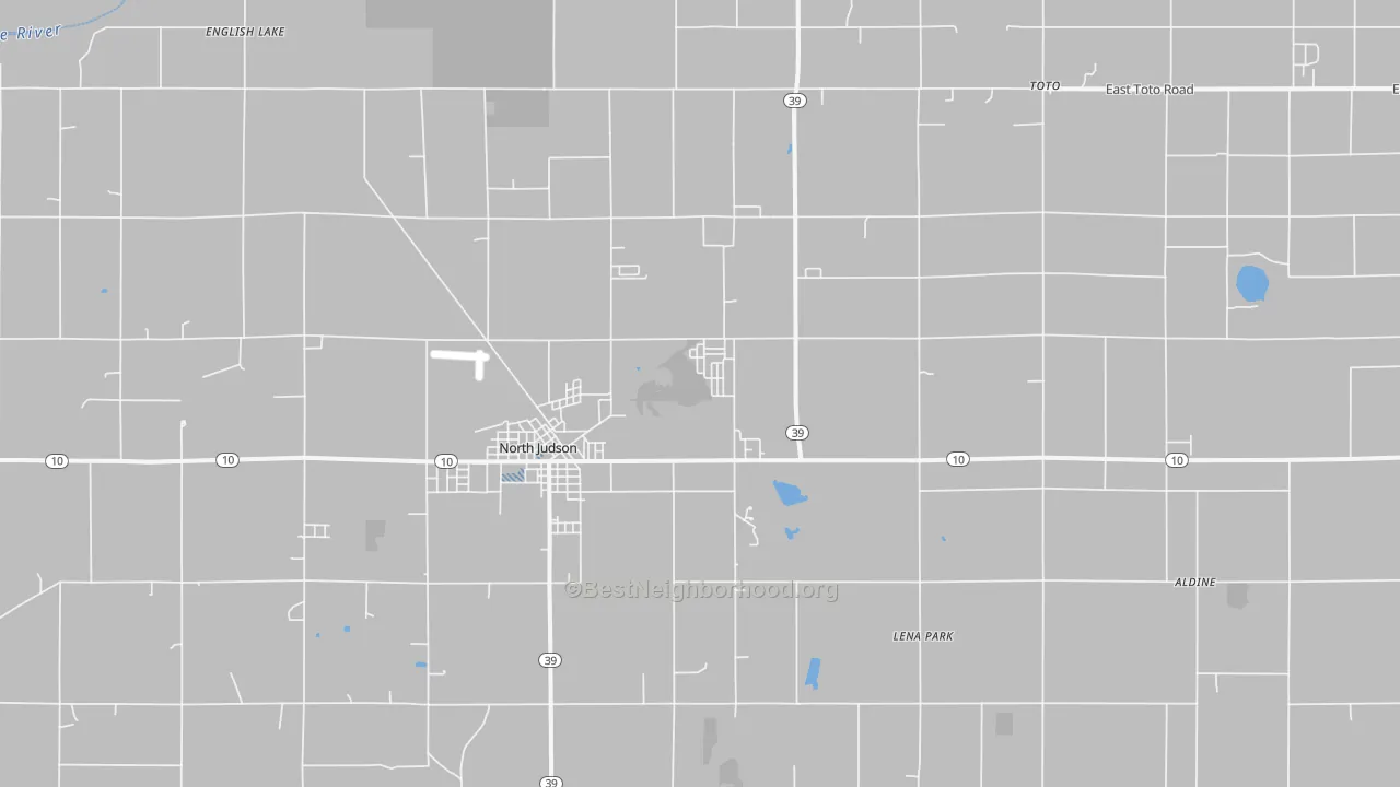 Transit Grade map of North Judson, IN