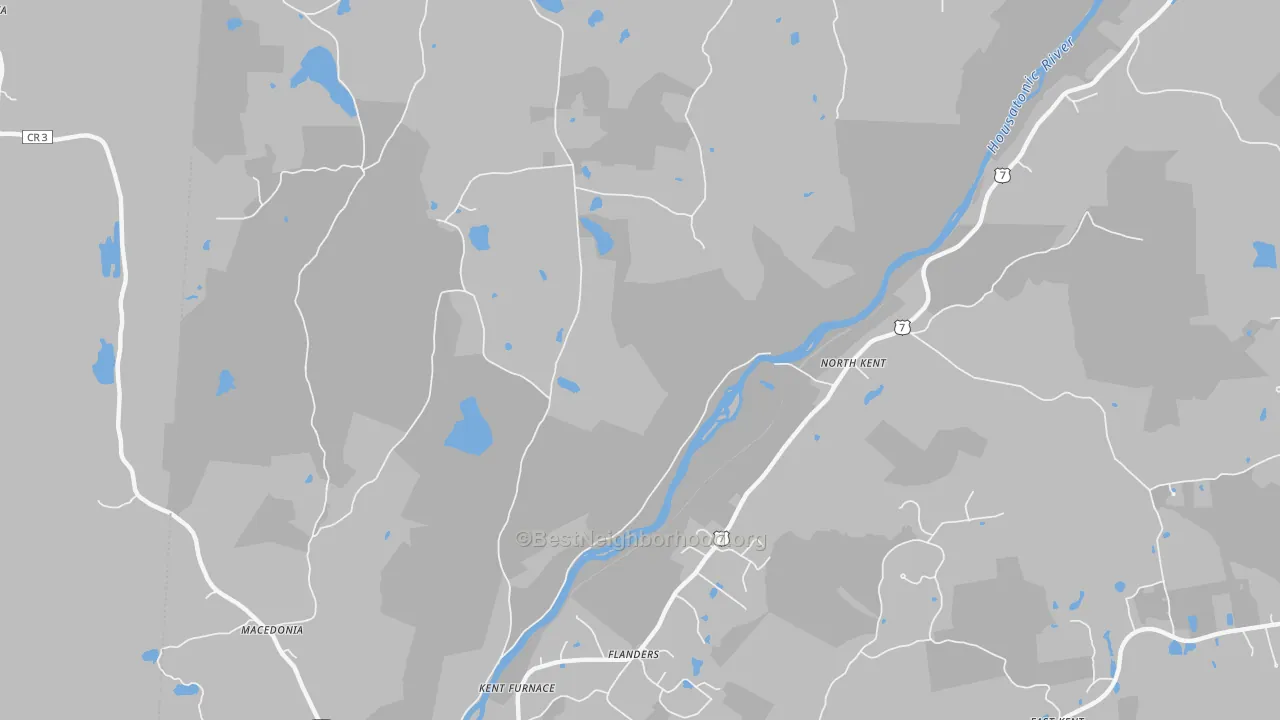 Transit Grade map of North Kent, CT