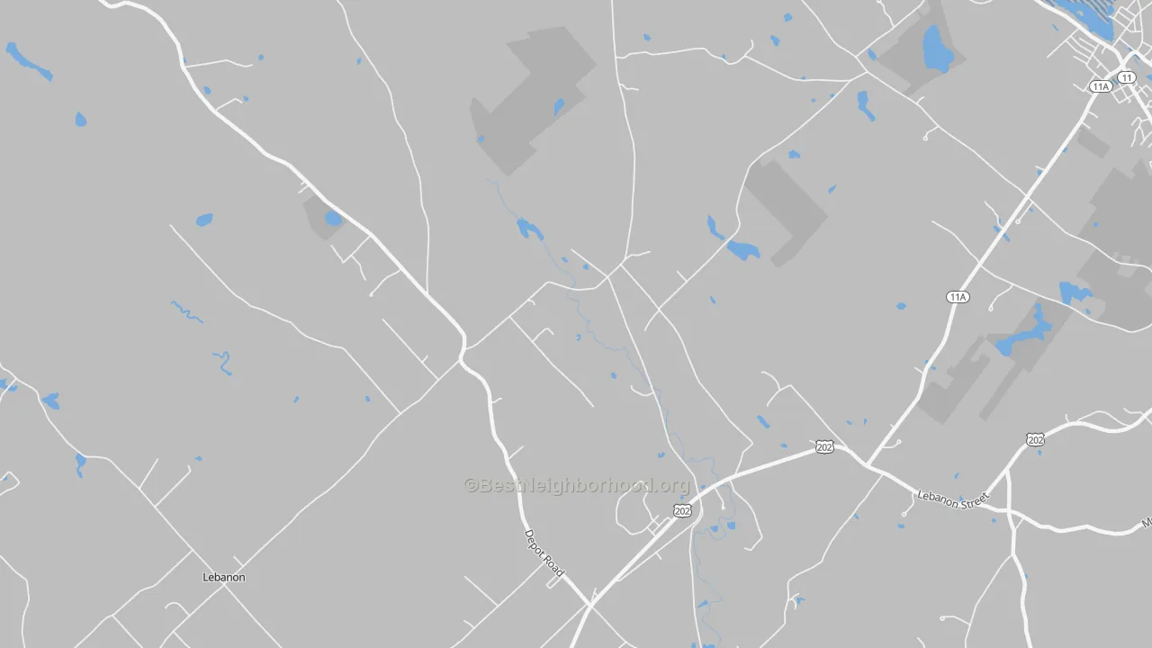 Transit Grade map of North Lebanon, ME