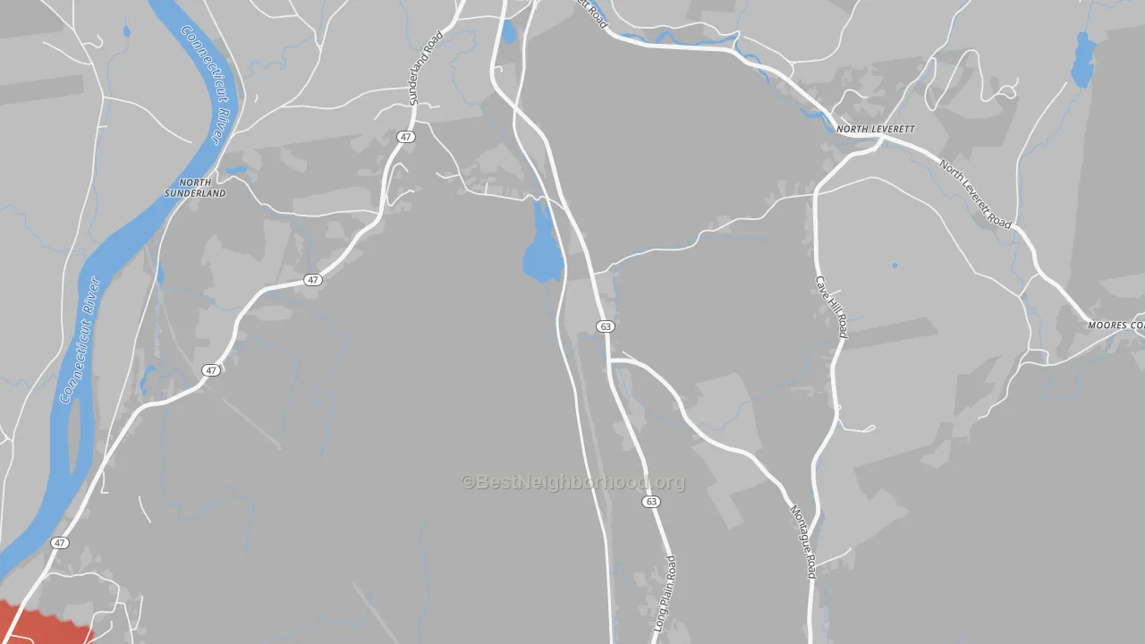 Transit Grade map of North Leverett, MA