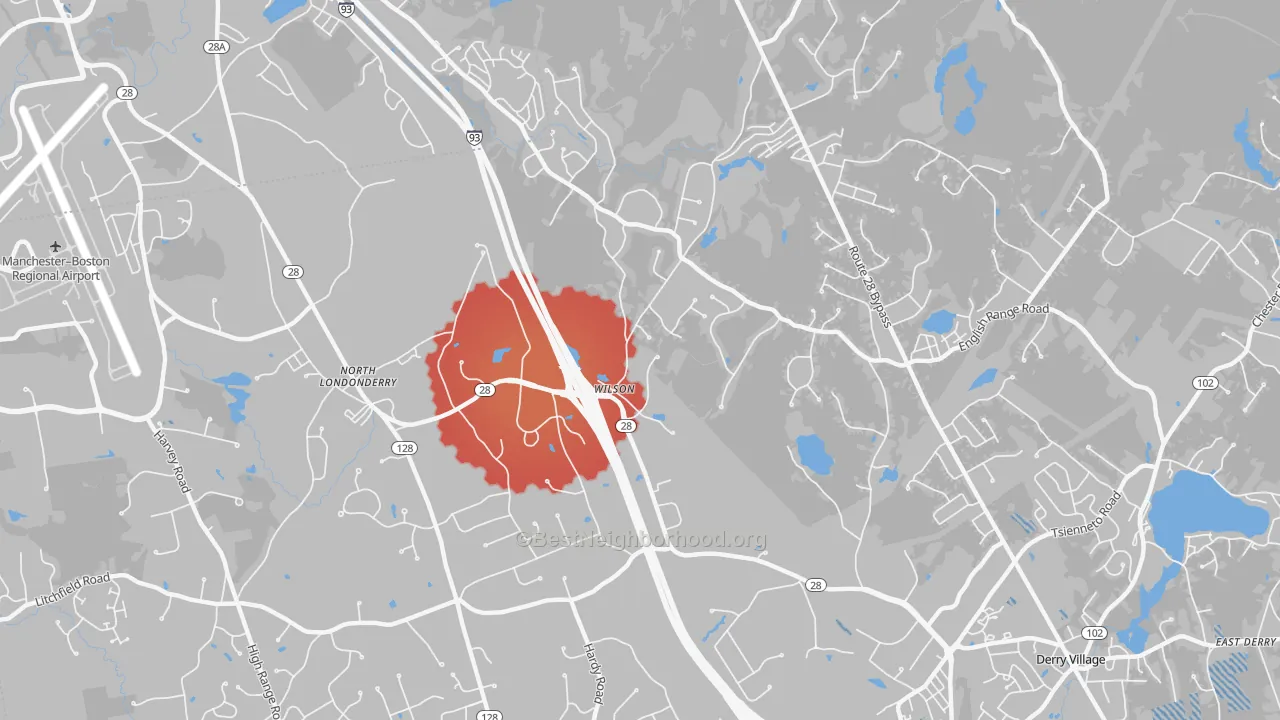 Transit Grade map of North Londonderry, NH