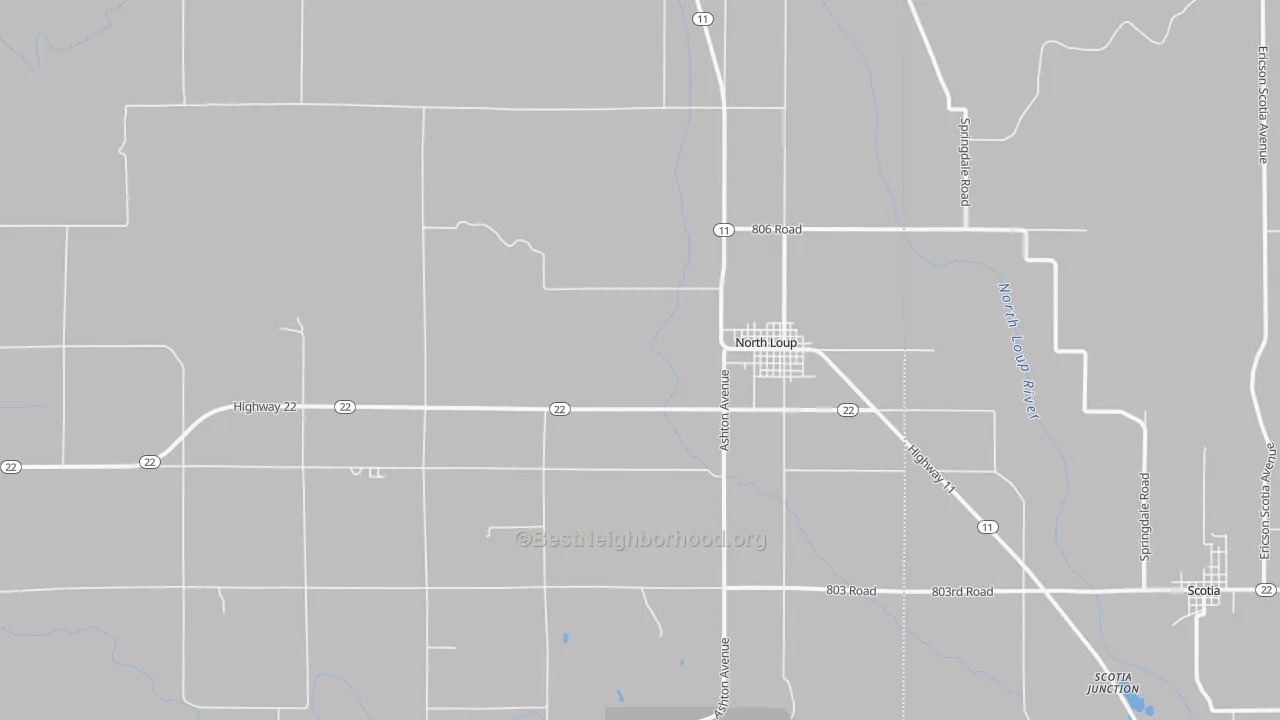 Transit Grade map of North Loup, NE