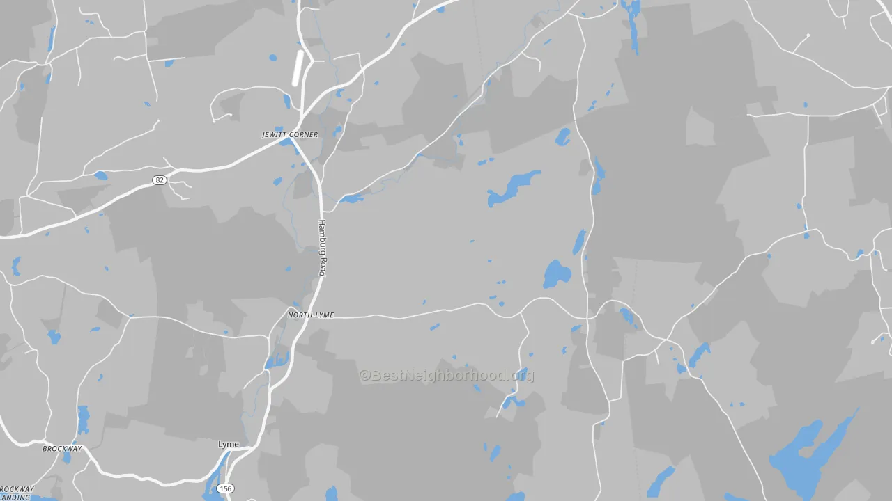 Transit Grade map of North Lyme, CT