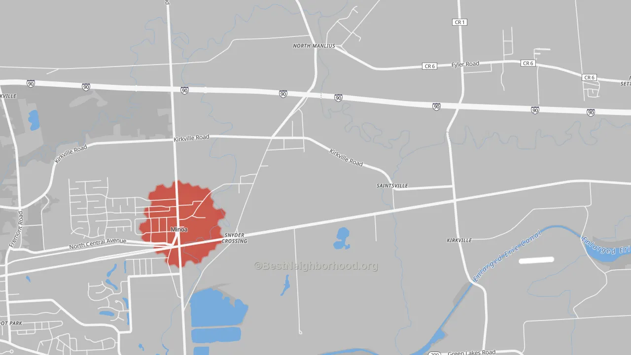 Transit Grade map of North Manlius, NY