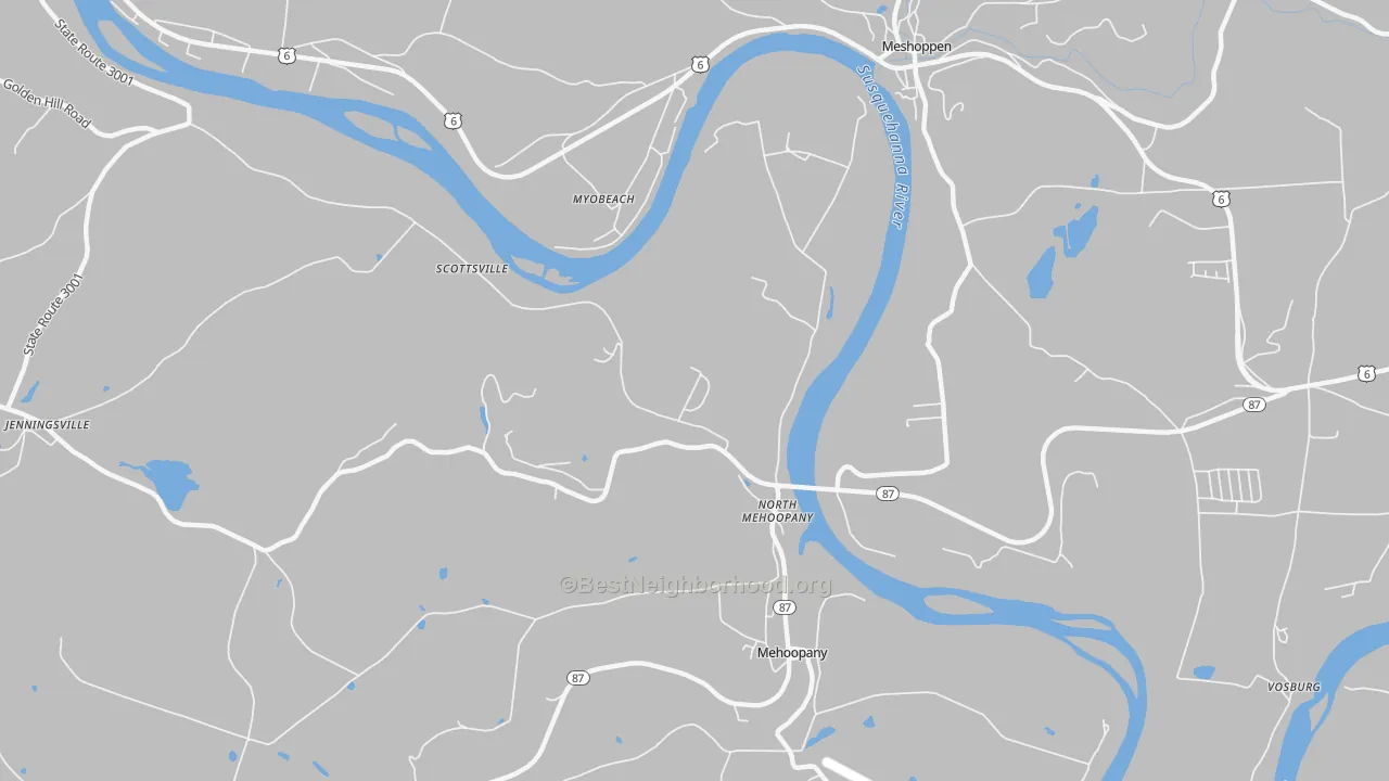 Transit Grade map of North Mehoopany, PA