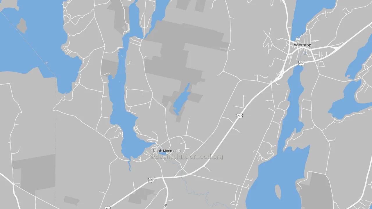 Transit Grade map of North Monmouth, ME