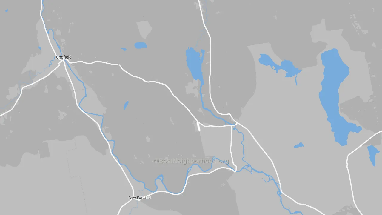 Transit Grade map of North New Portland, ME